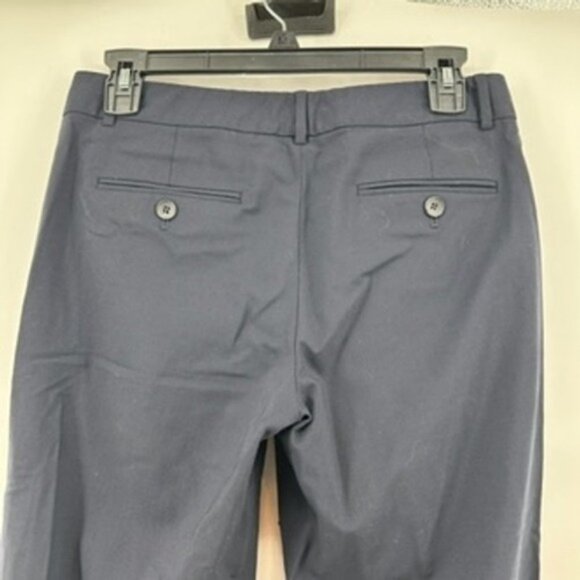 Theory Women's Navy Blue Wool Blend Flare Leg Dress Pants Size 4 - Picture 4 of 10